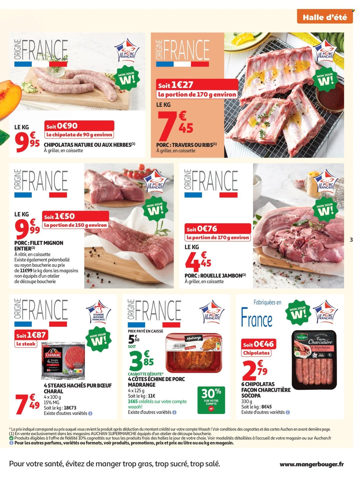 Catalogue AUCHAN - Halles, tops supers