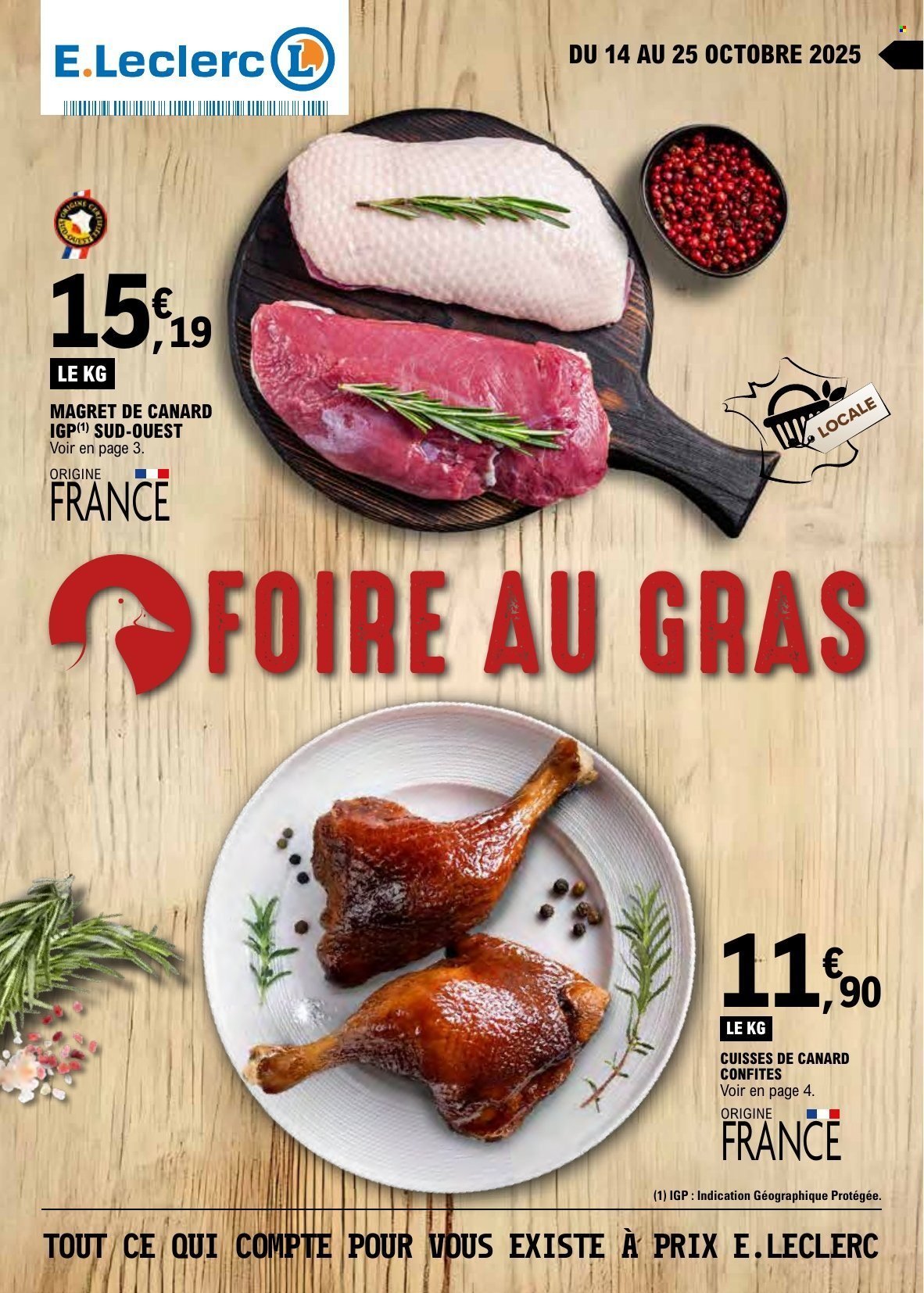 Catalogue E.LECLERC - FOIRE AU GRAS