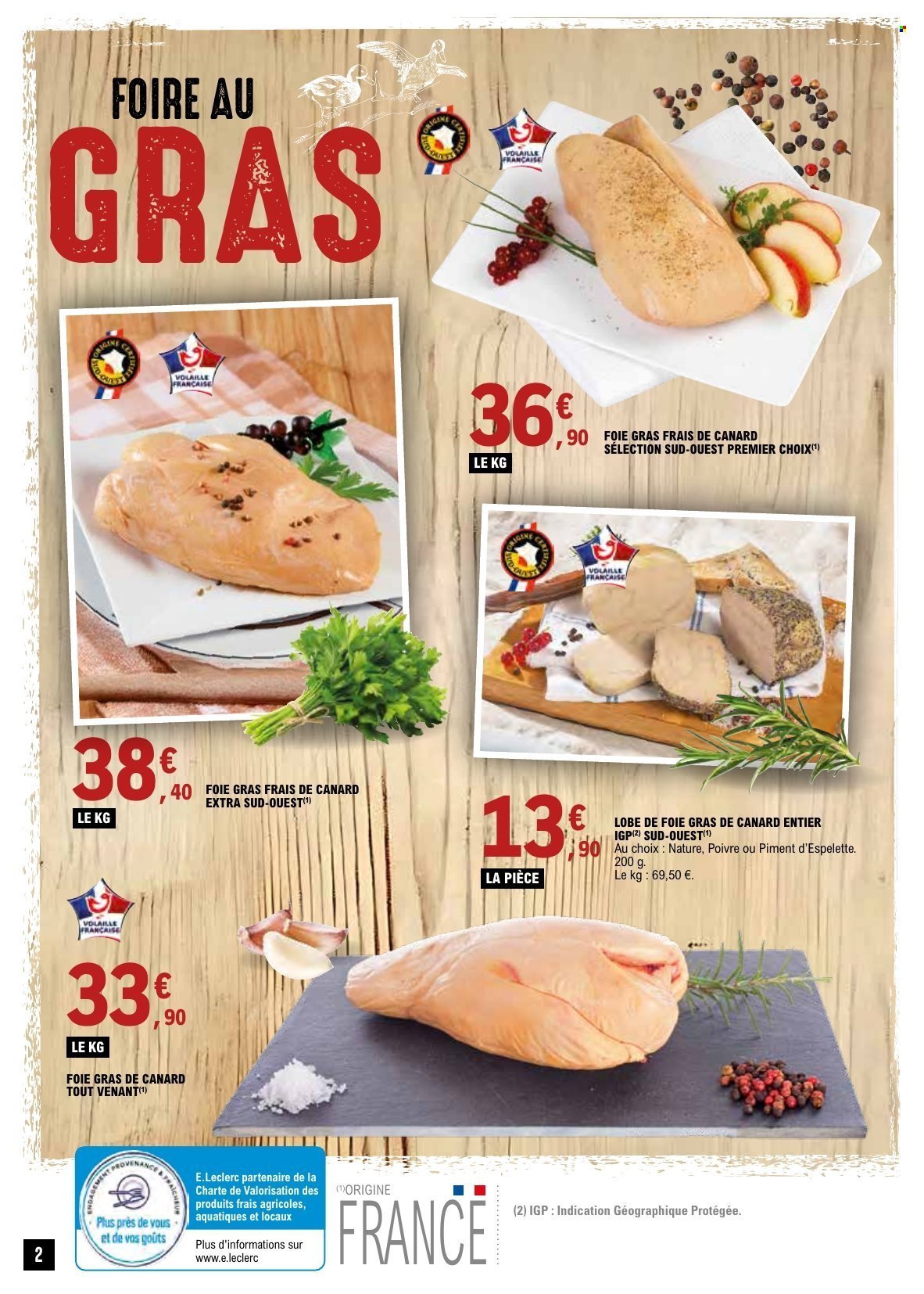 Catalogue E.LECLERC - FOIRE AU GRAS