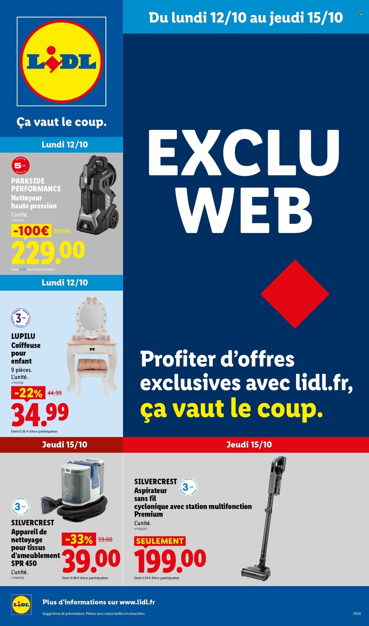 Catalogue LIDL - Les Exclus Web de la semaine