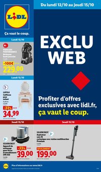 Catalogue LIDL - Les Exclus Web de la semaine