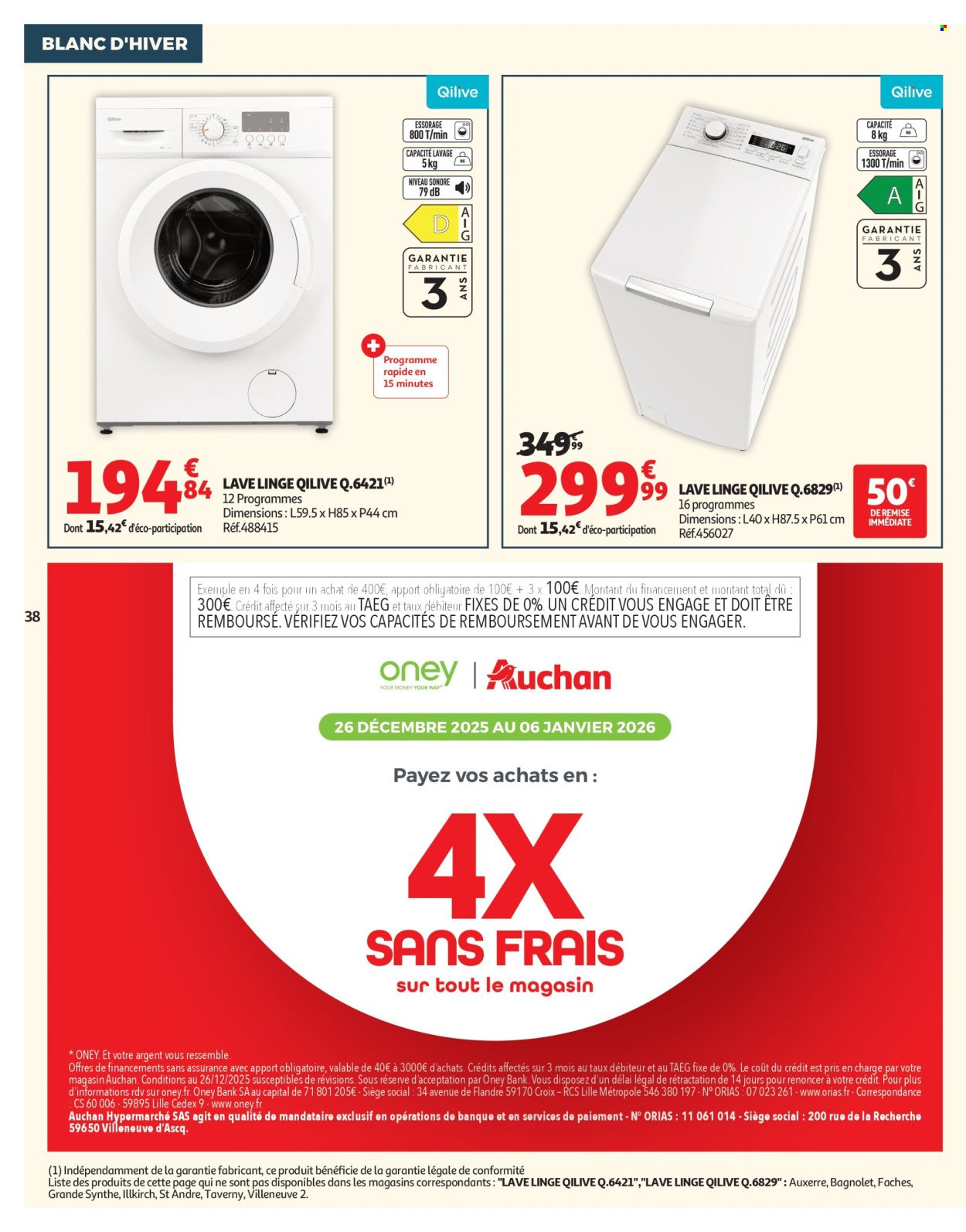 Catalogue AUCHAN - Blanc d'hiver (2025-12-26 - 2026-01-06)