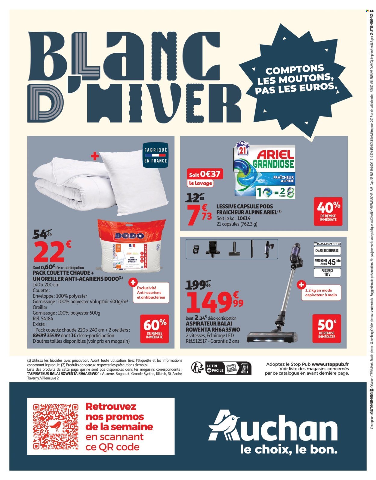 Catalogue AUCHAN - Blanc d'hiver