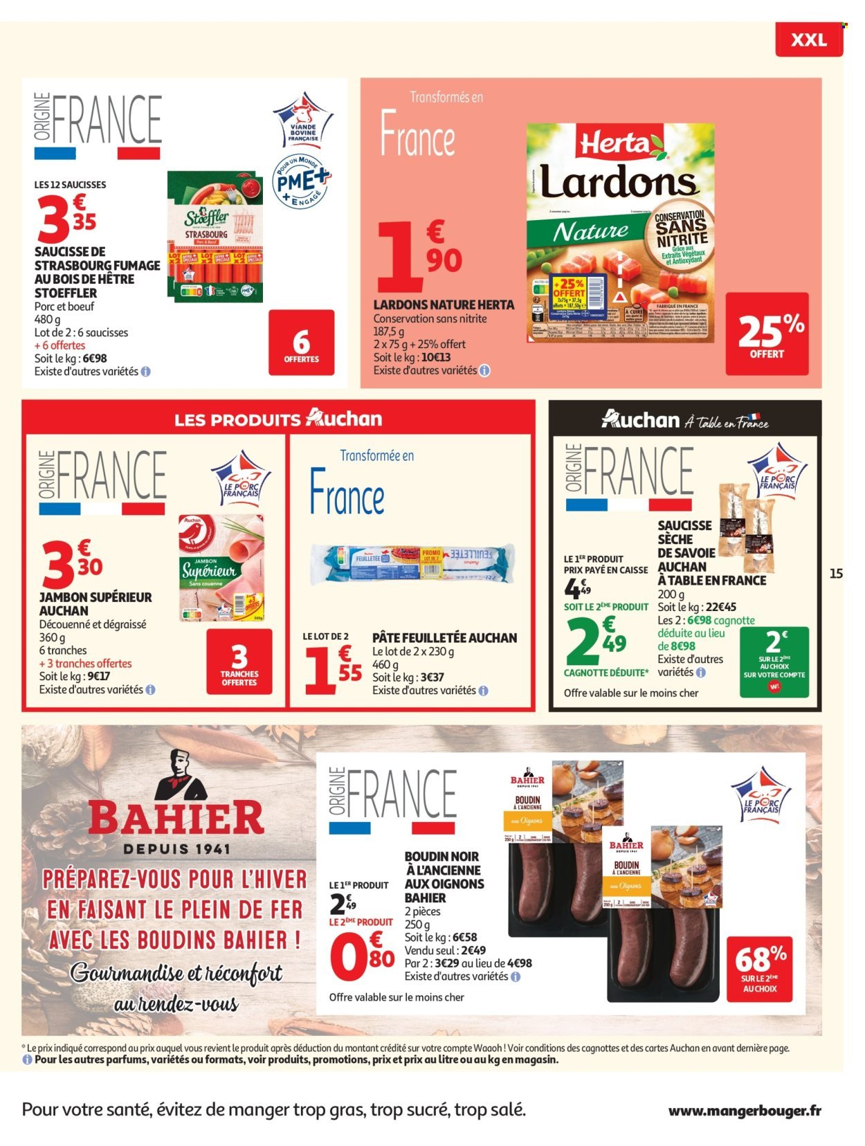 Catalogue AUCHAN - Halles d'automne supers