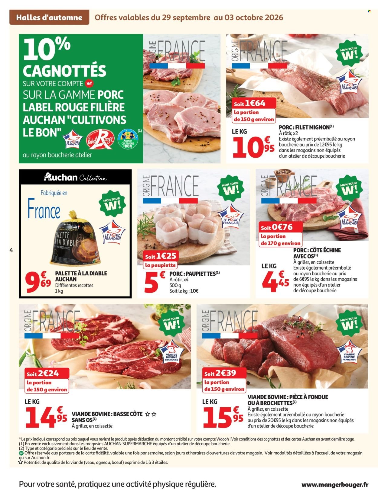Catalogue AUCHAN - Halles d'automne supers