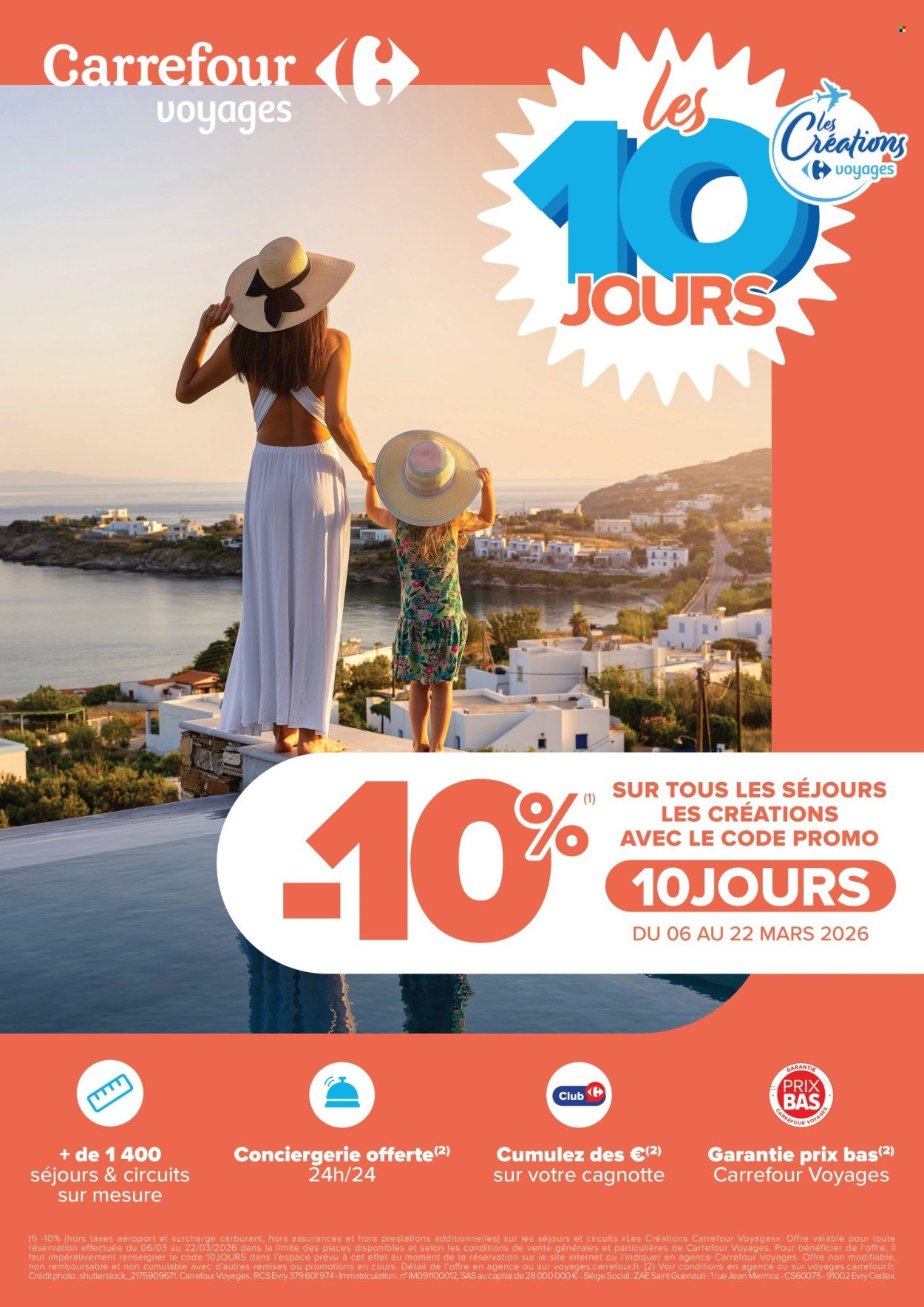 Catalogue CARREFOUR - LES 10 JOURS LES CRÉATIONS CARREFOUR VOYAGES