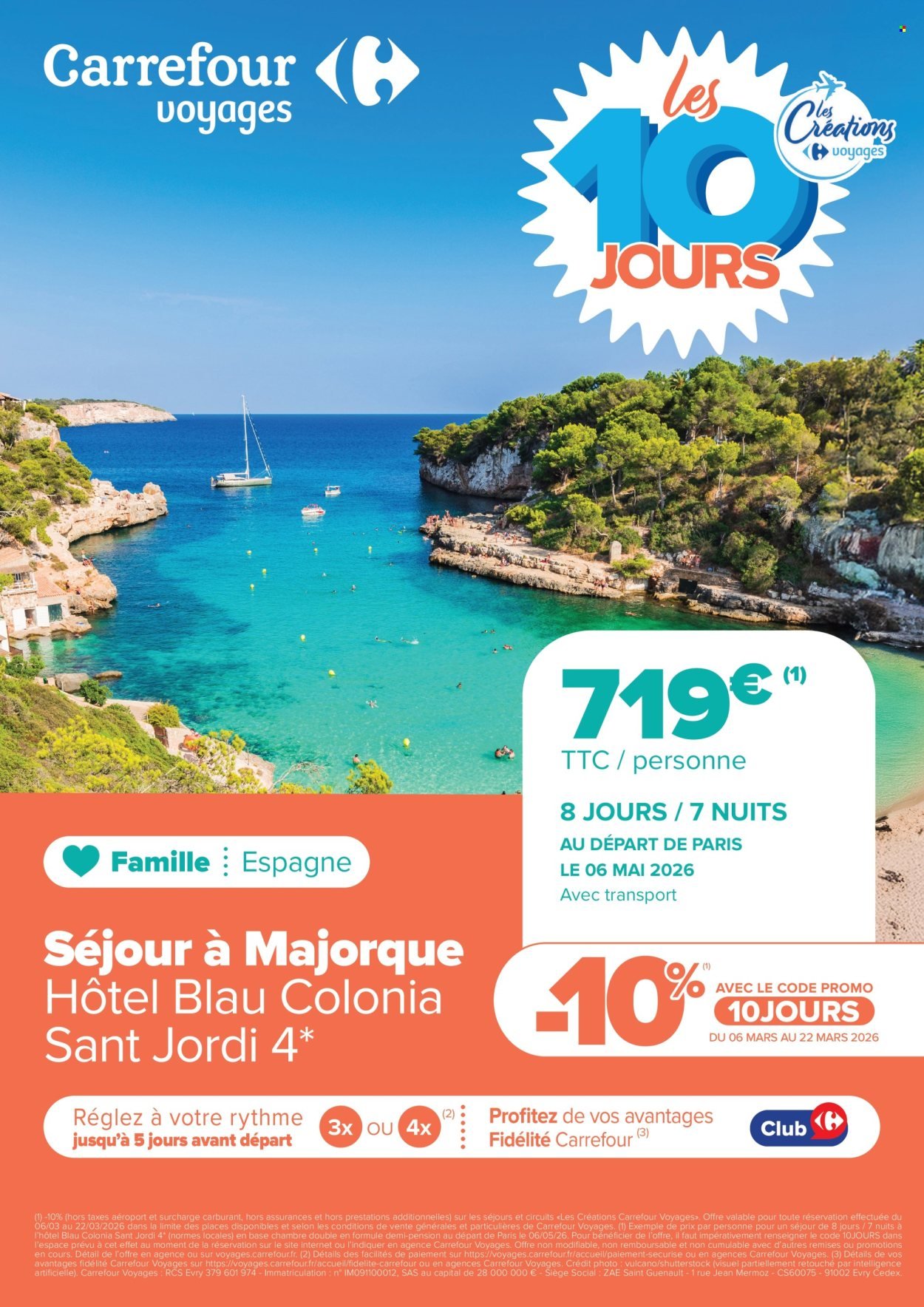 Catalogue CARREFOUR - LES 10 JOURS LES CRÉATIONS CARREFOUR VOYAGES