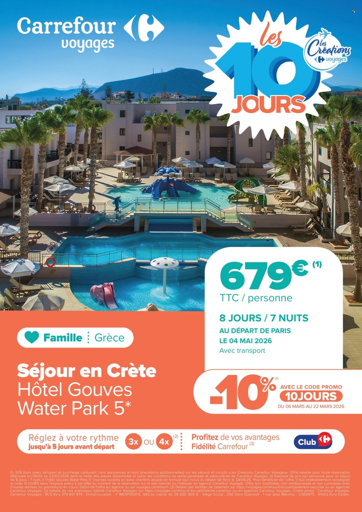 Catalogue CARREFOUR - LES 10 JOURS LES CRÉATIONS CARREFOUR VOYAGES
