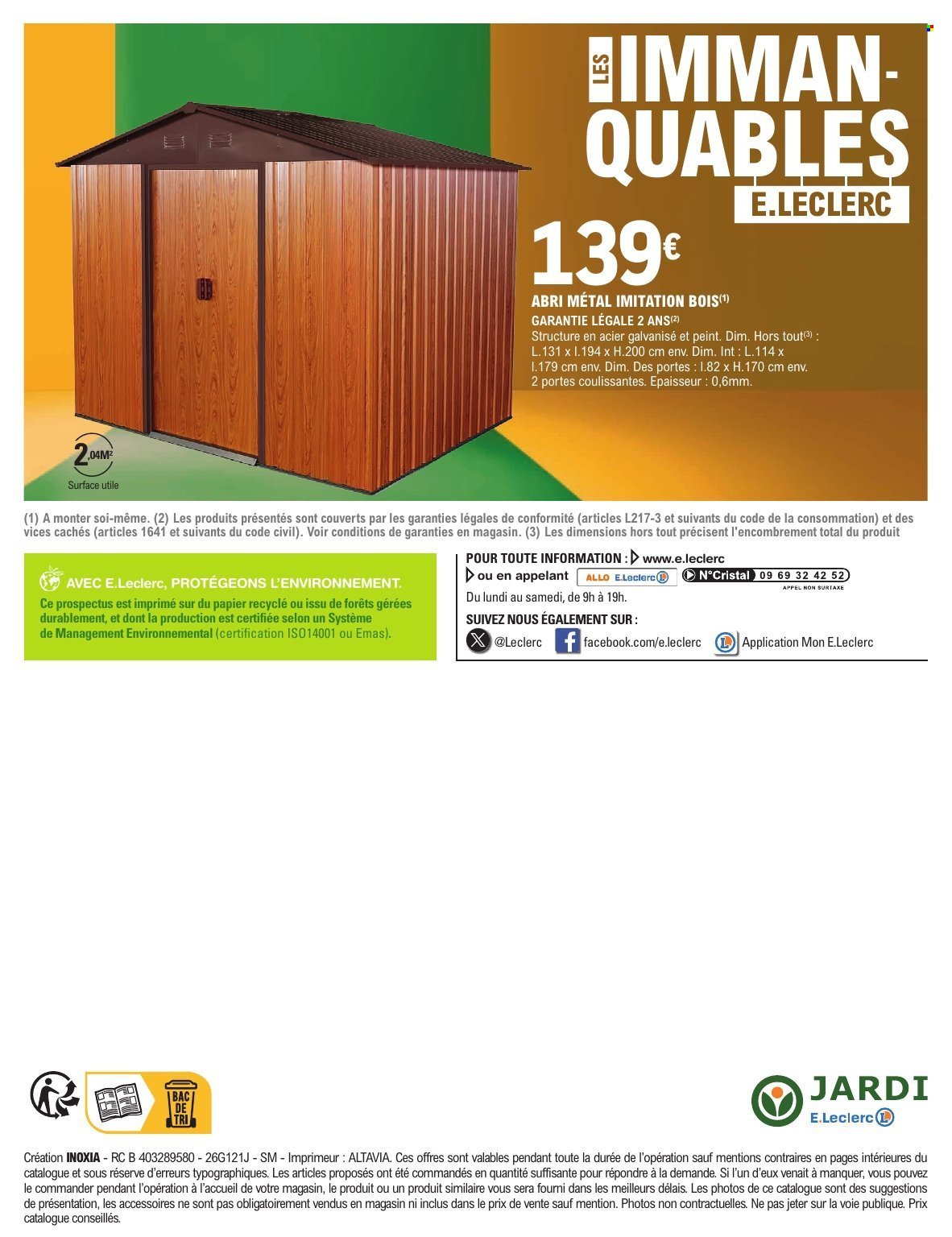 Catalogue E.LECLERC - TRAFIC JARDI PRINTEMPS