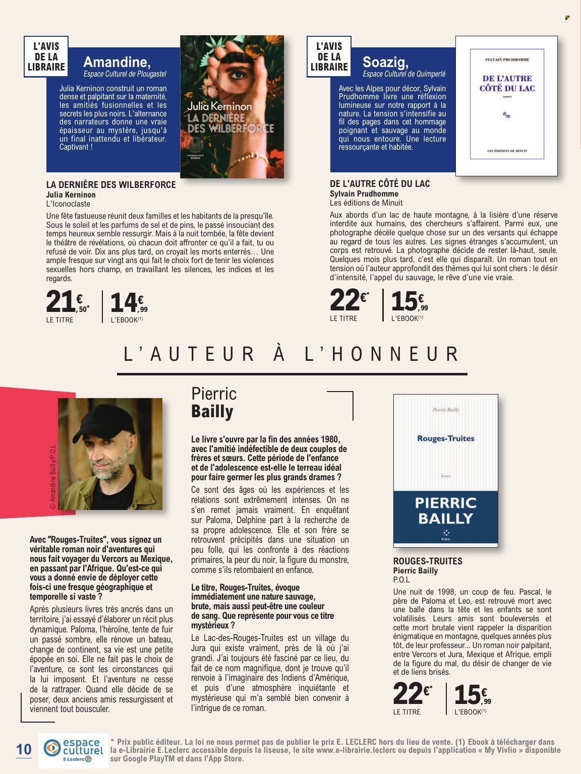 Catalogue E.LECLERC - GUIDE RENTREE LITTERAIRE