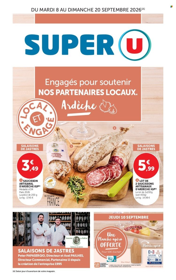 Catalogue SUPER U - Engagés pour soutenir nos partenaires locaux Ardèche