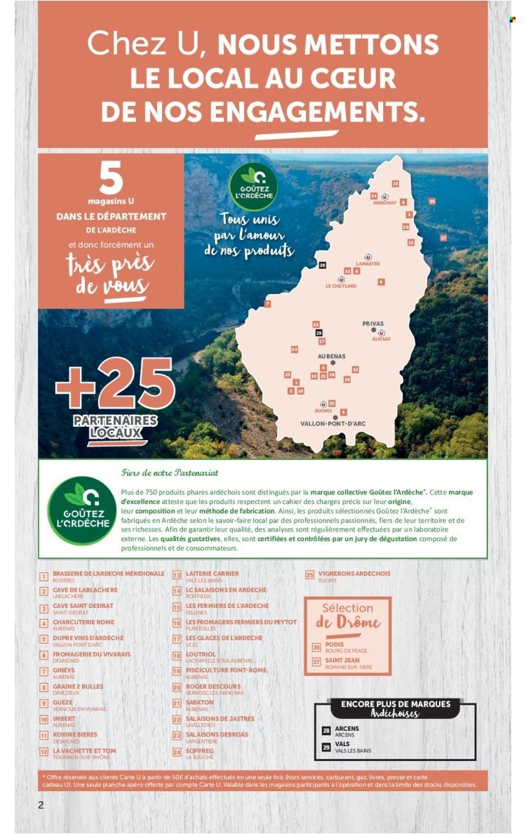 Catalogue SUPER U - Engagés pour soutenir nos partenaires locaux Ardèche