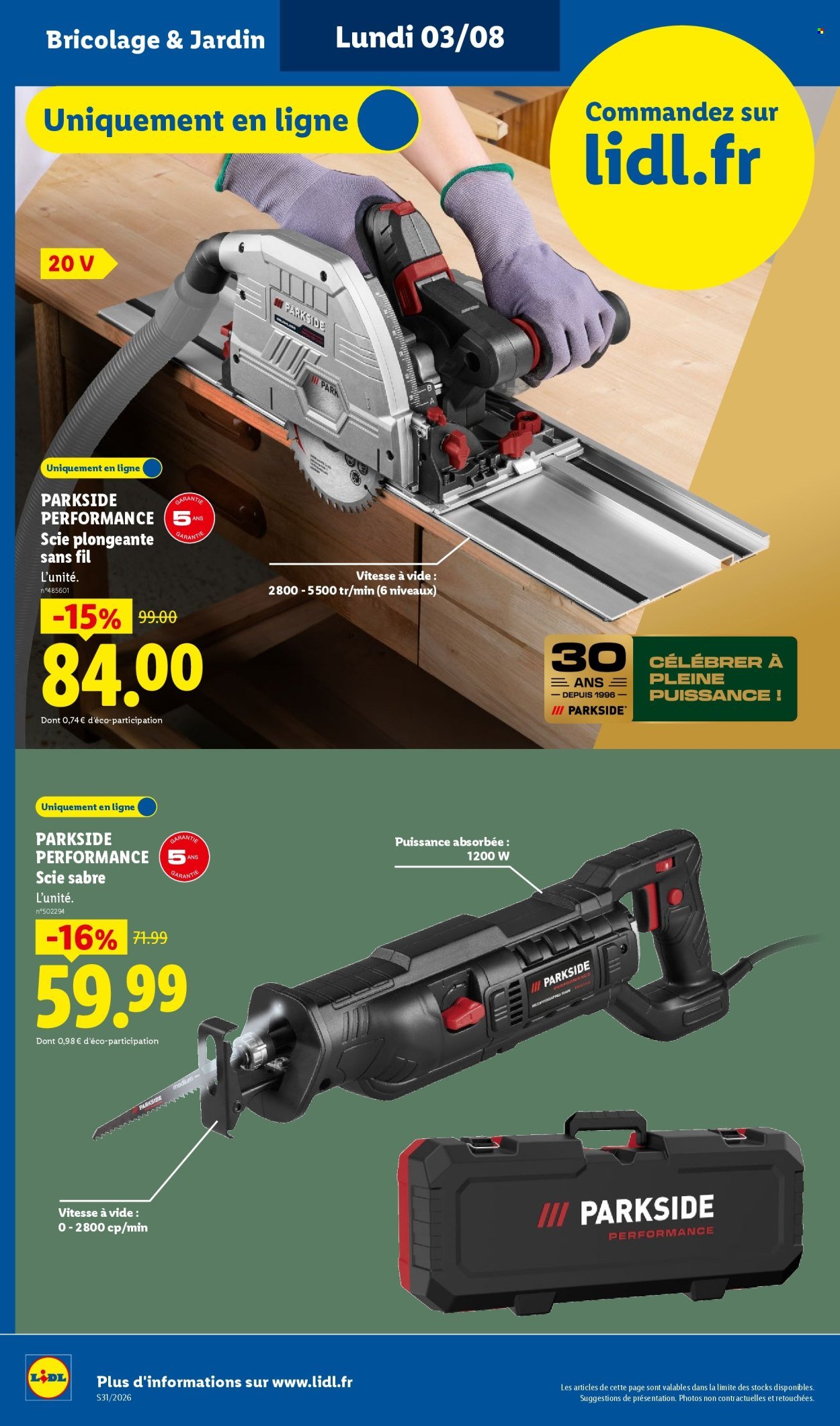Catalogue LIDL - Les Exclus Web de la semaine