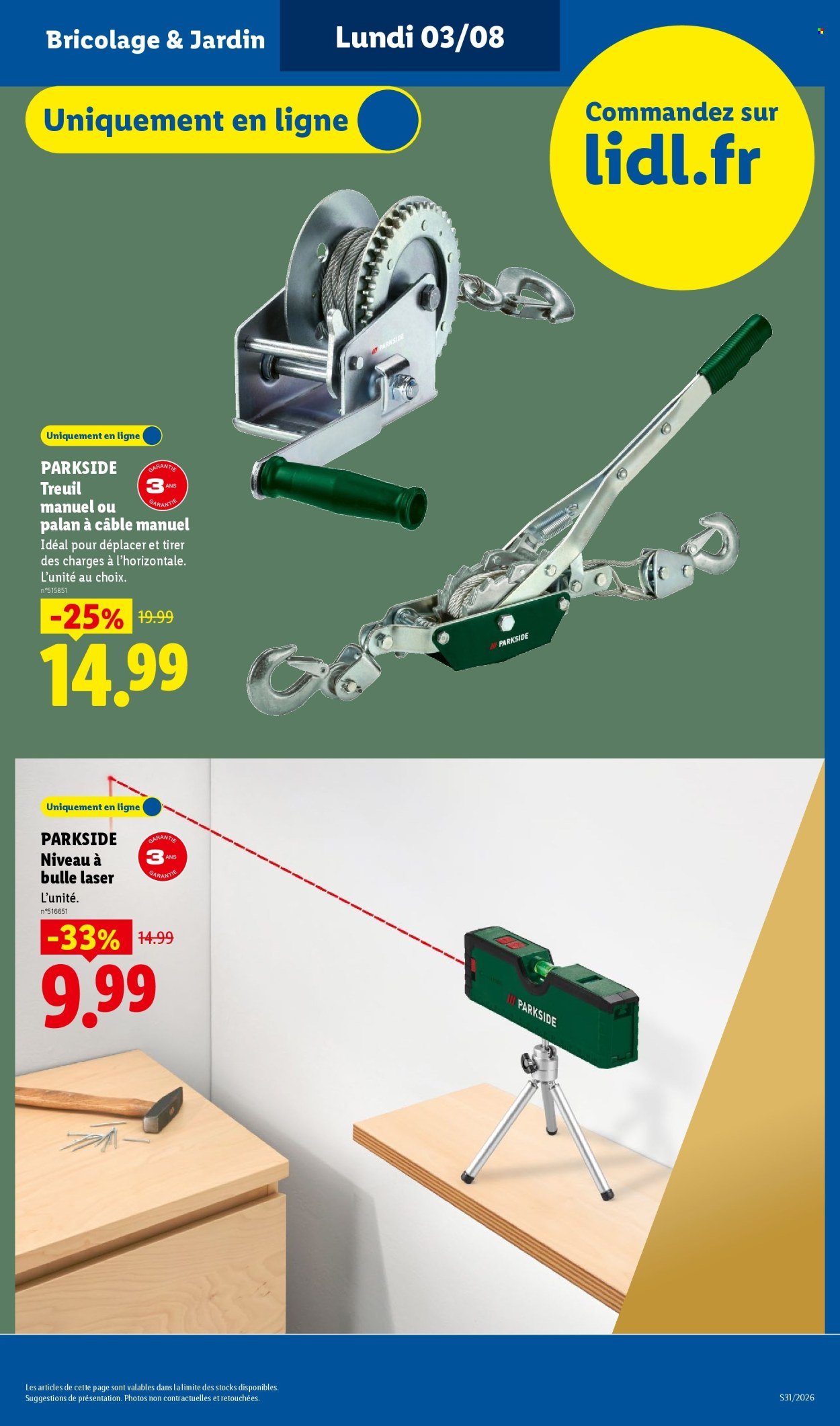 Catalogue LIDL - Les Exclus Web de la semaine