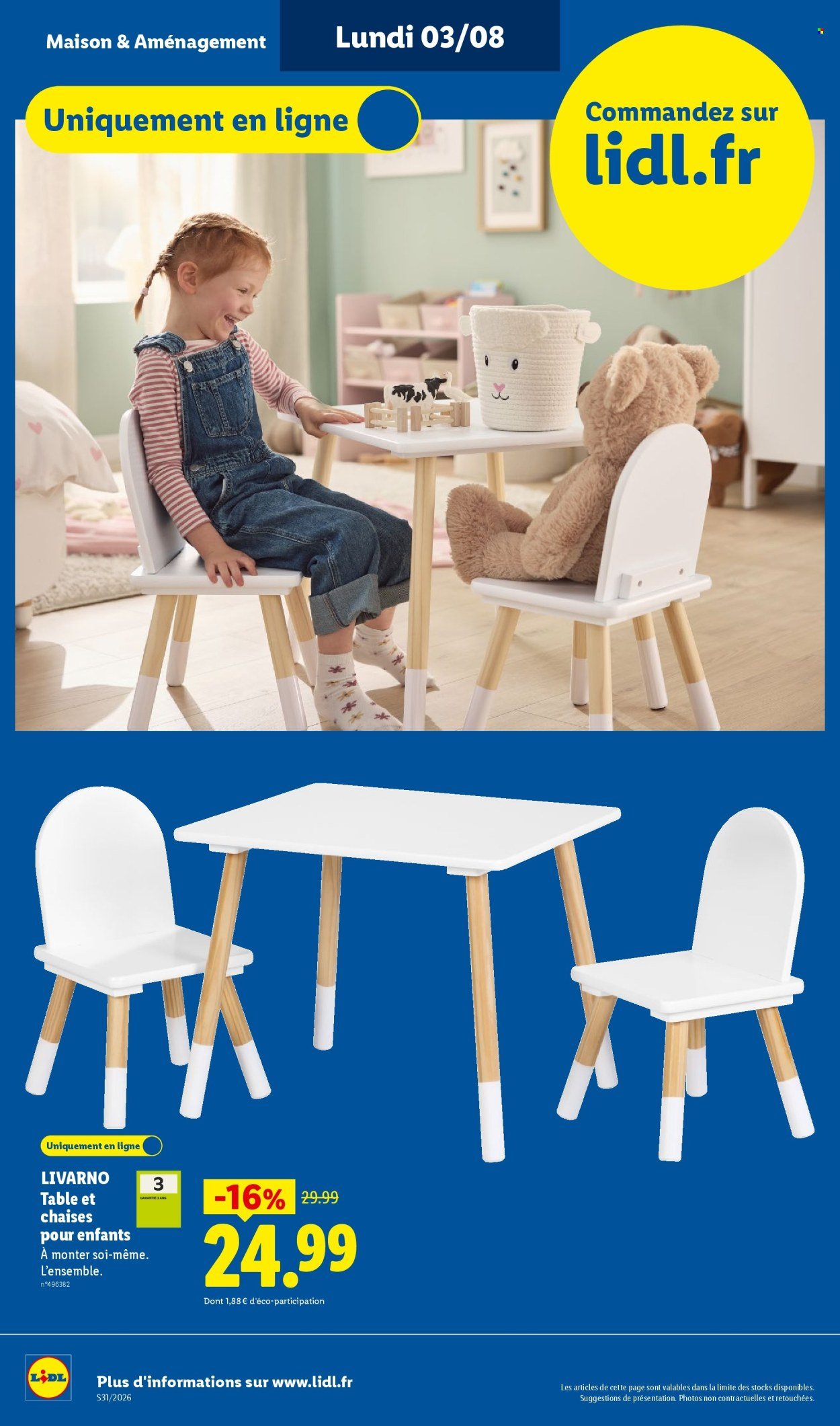 Catalogue LIDL - Les Exclus Web de la semaine
