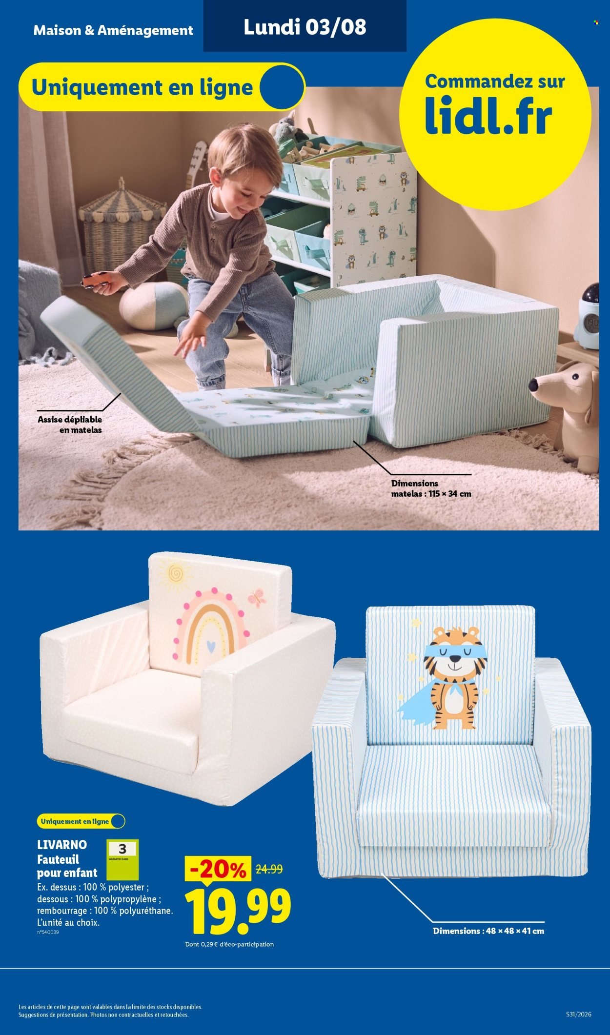 Catalogue LIDL - Les Exclus Web de la semaine