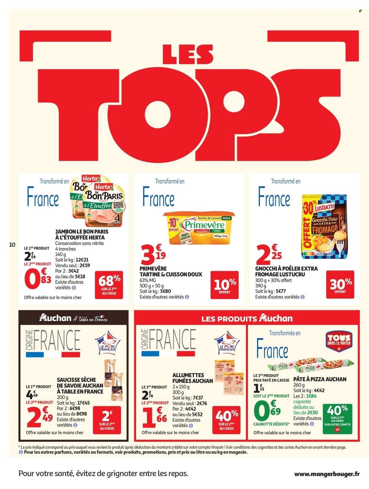 Catalogue AUCHAN - Tops promos supers