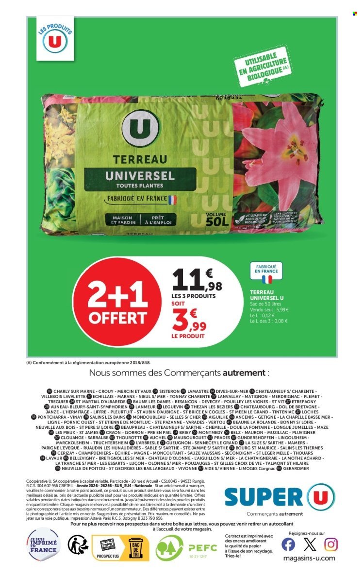 Catalogue SUPER U - Jardin & Terrasse à prix bas