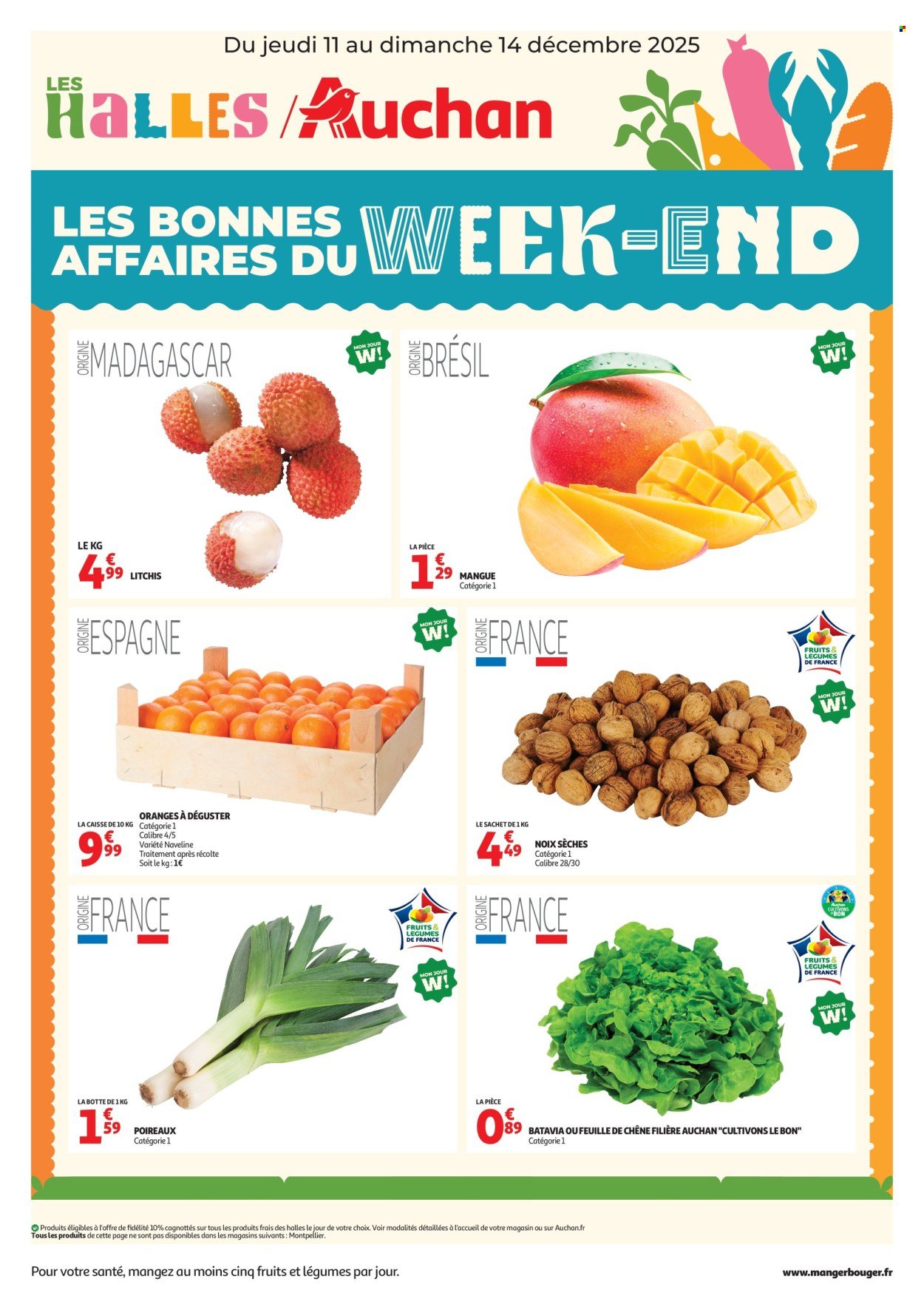 Catalogue AUCHAN - Les bons plans du week-end dans votre hyper ! (2025-12-11 - 2025-12-14)