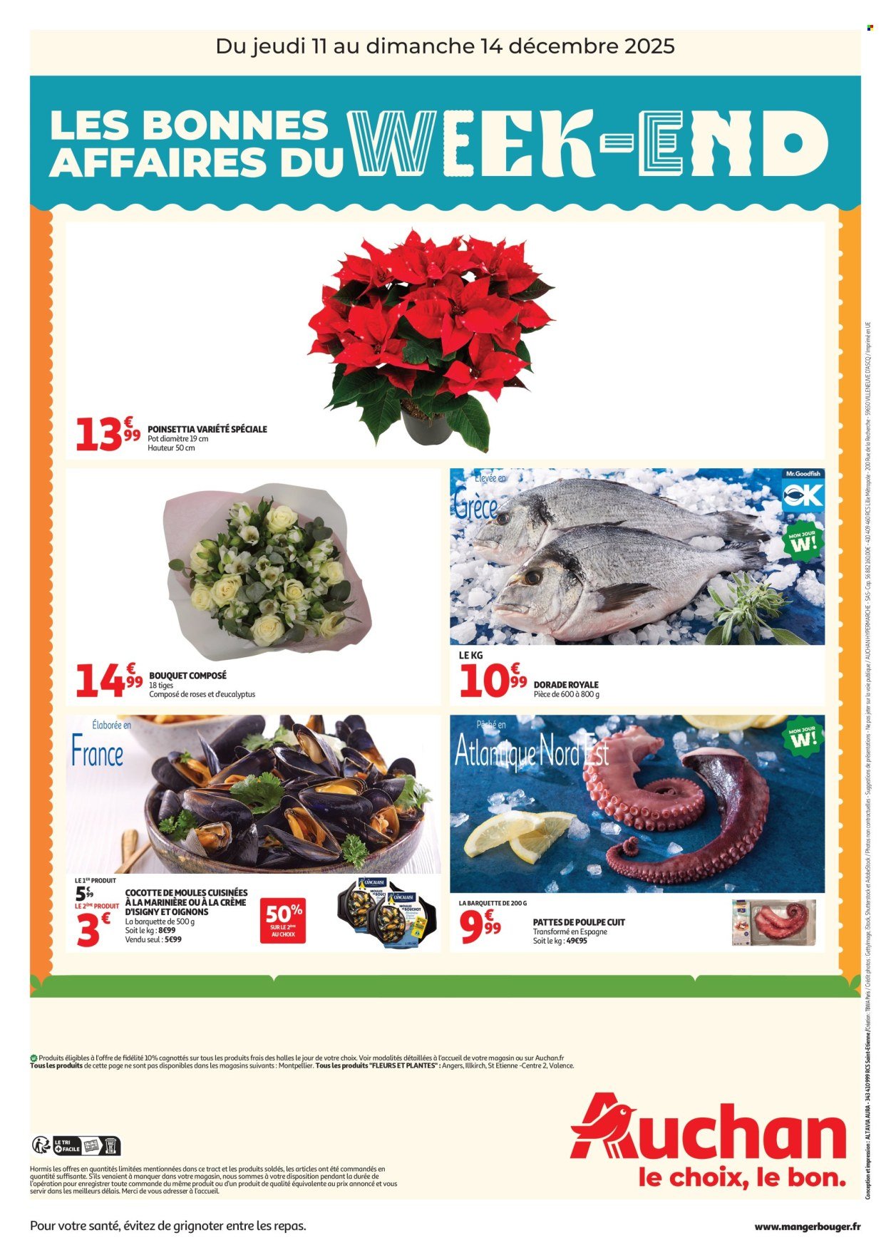 Catalogue AUCHAN - Les bons plans du week-end dans votre hyper ! (2025-12-11 - 2025-12-14)