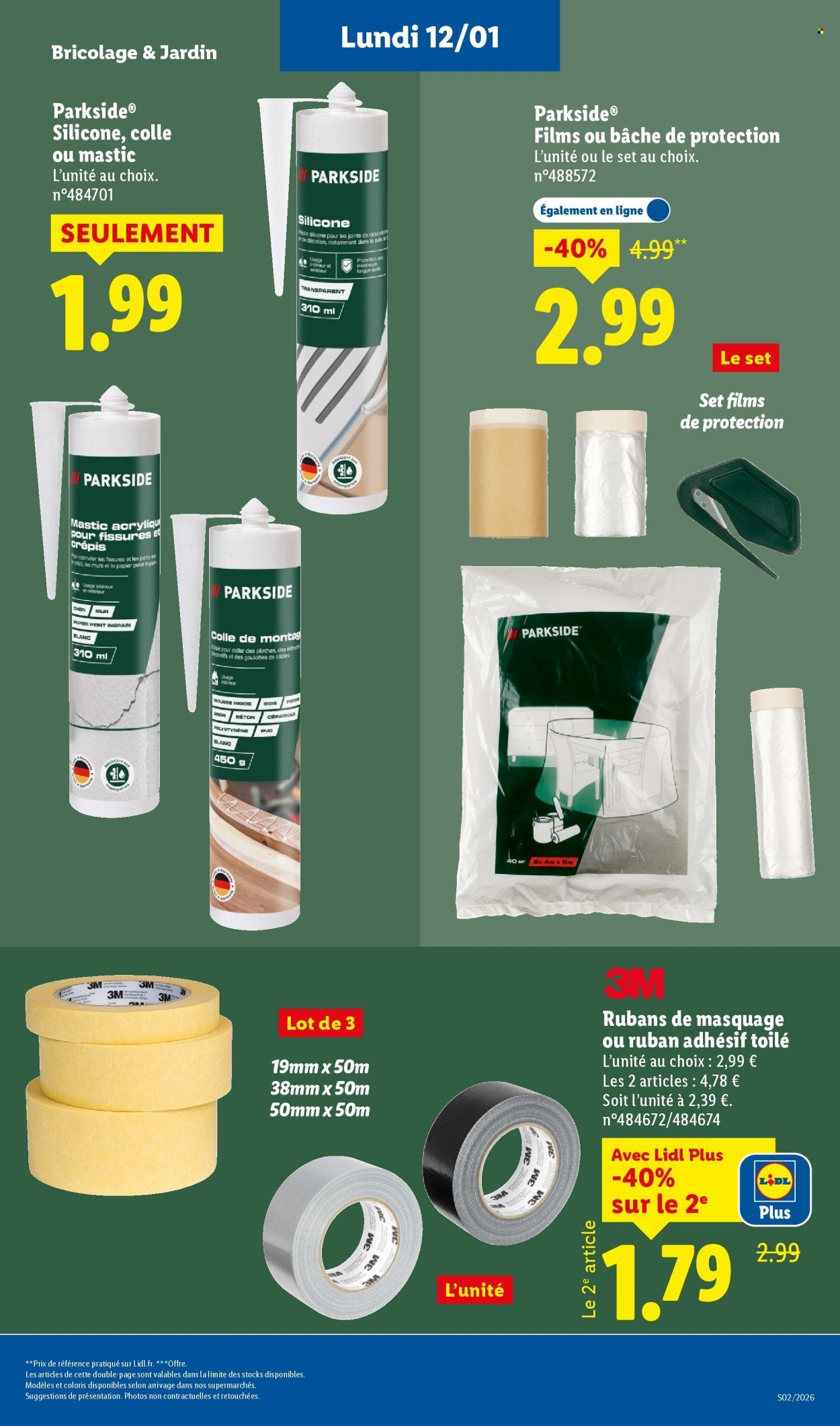 Catalogue LIDL - Les bonnes affaires de la semaine (2026-01-08 - 2026-01-12)