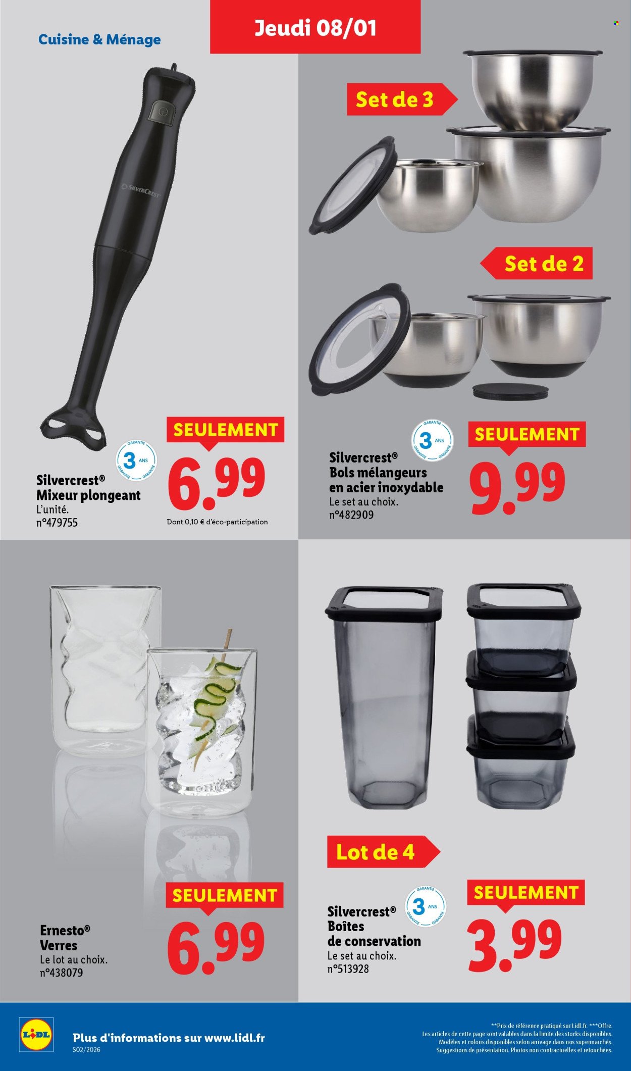 Catalogue LIDL - Les bonnes affaires de la semaine (2026-01-08 - 2026-01-12)