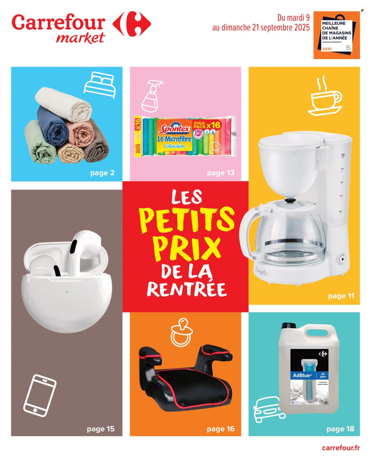 Catalogue CARREFOUR MARKET - LES PETITS PRIX DE LA RENTRÉE (2025-09-09 - 2025-09-21)