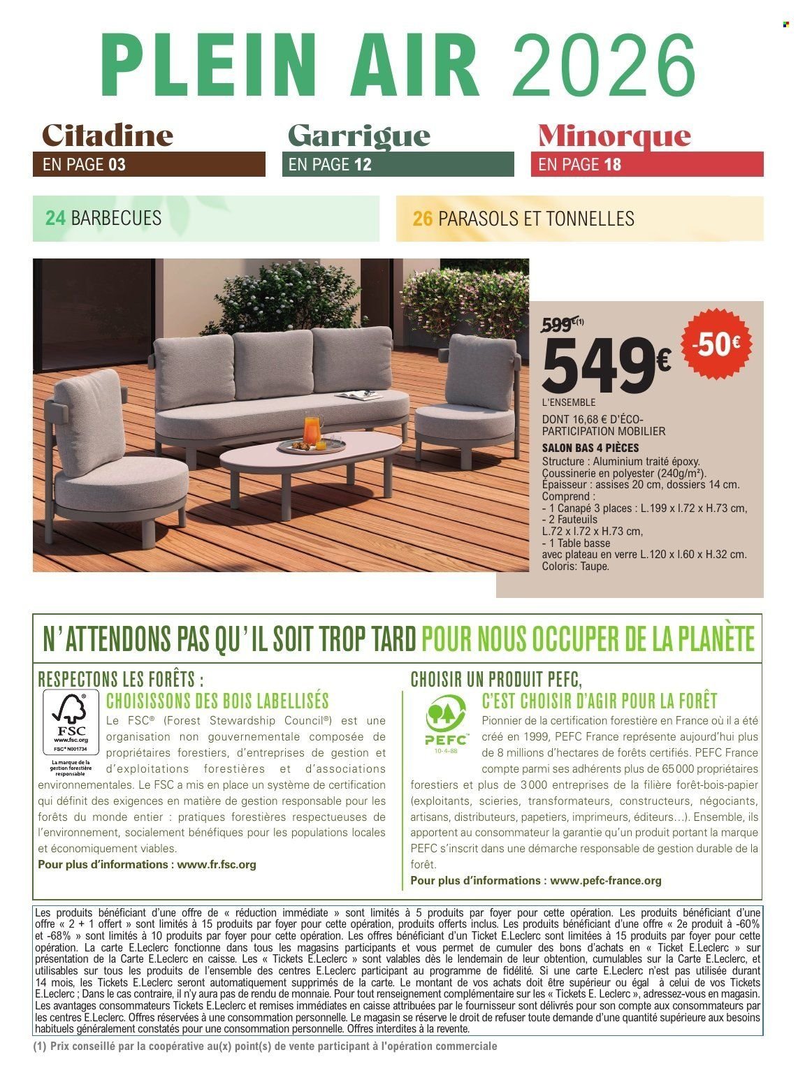 Catalogue E.LECLERC - PLEIN AIR SPECIAL GSS