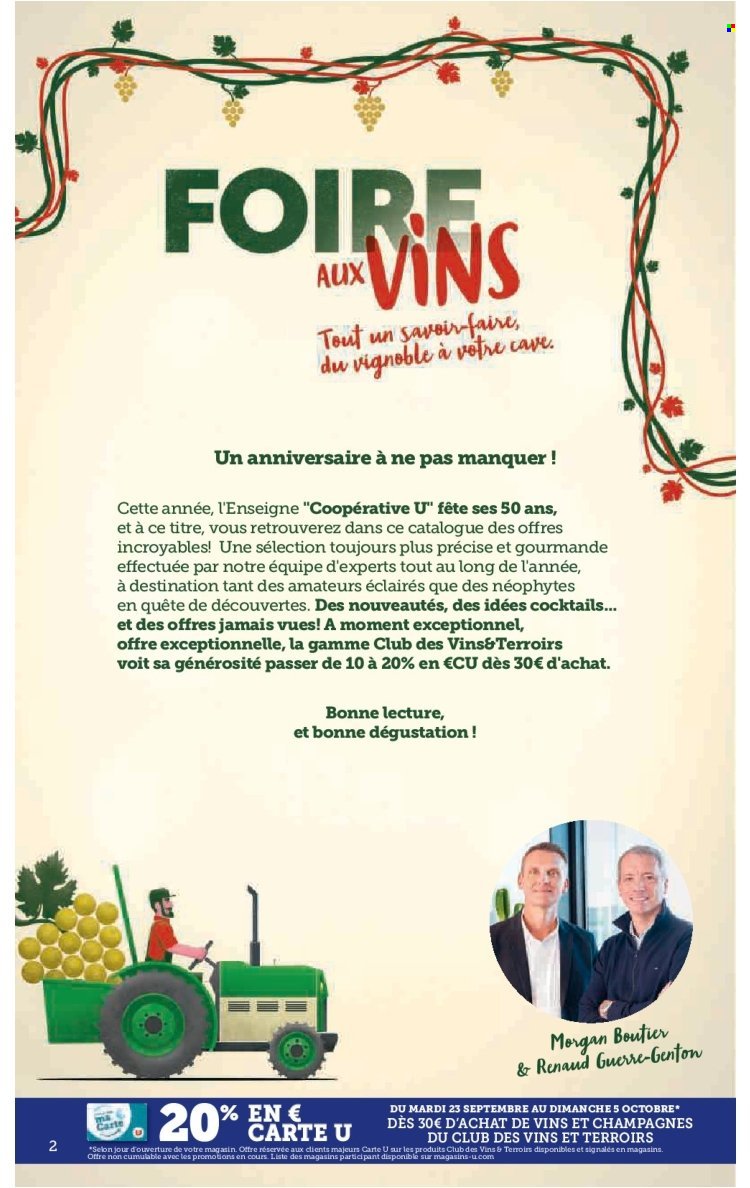 Catalogue U EXPRESS - FOIRE AUX VINS Consultation en avant-première (2025-09-23 - 2025-10-05)