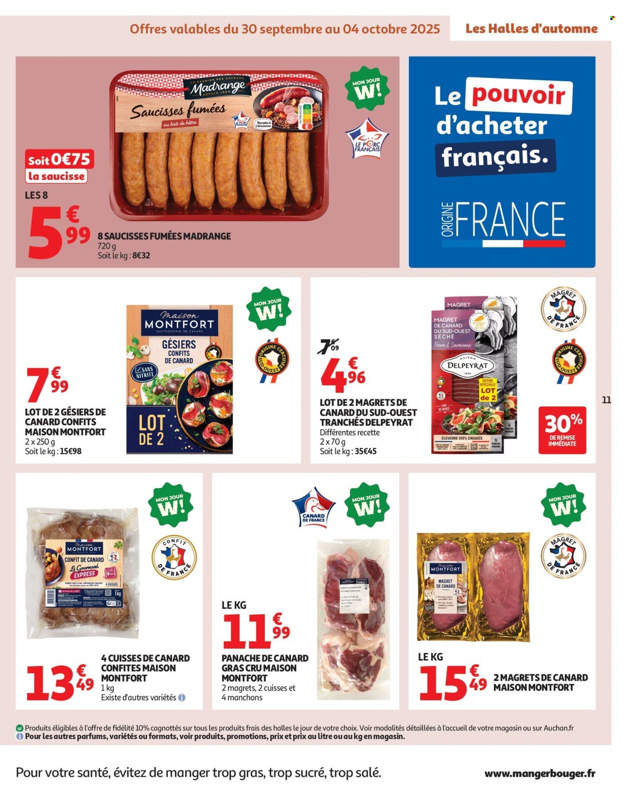 Catalogue AUCHAN - Les Halles d'automne : les prix bas, c'est toujours de saison (2025-09-30 - 2025-10-12)