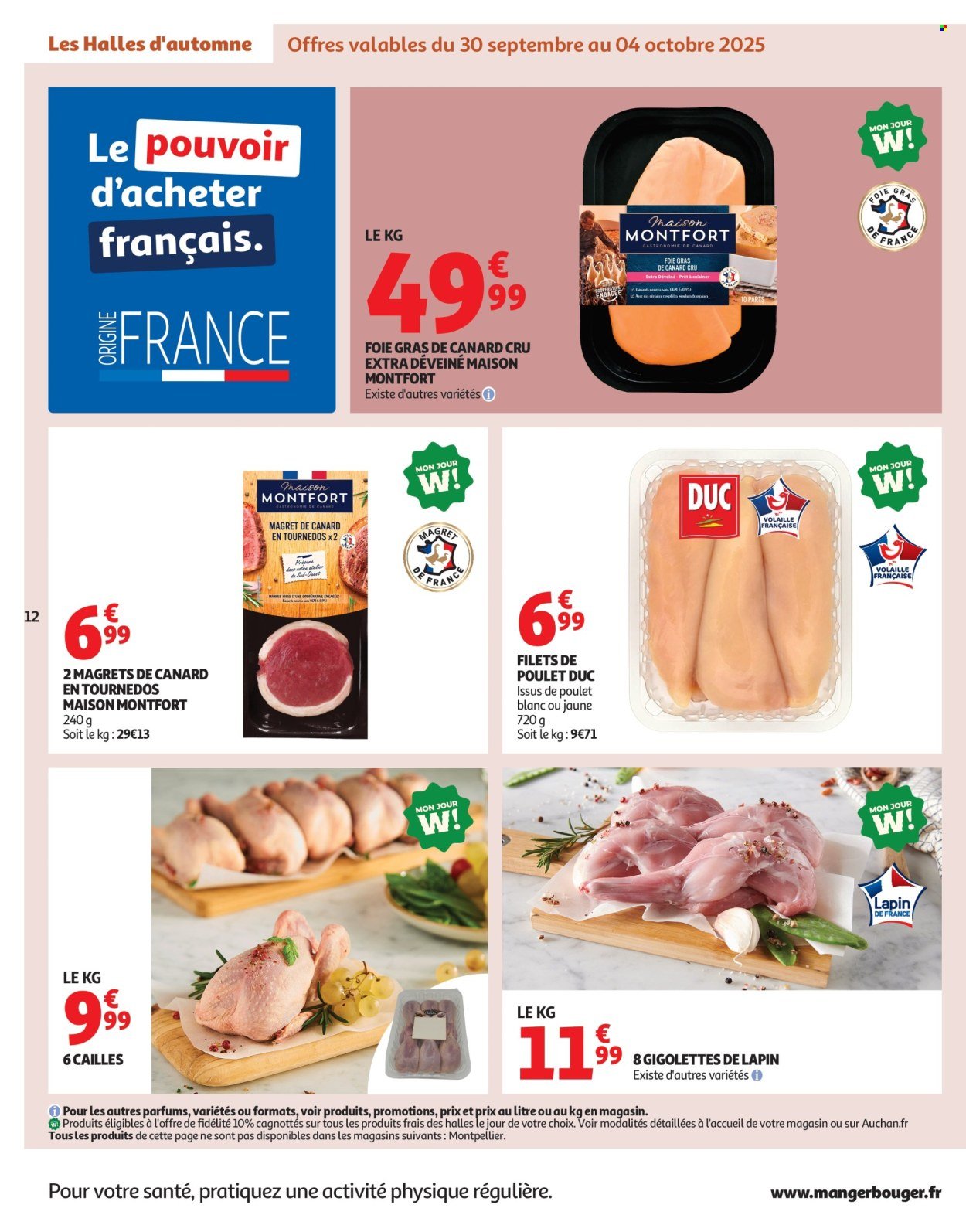 Catalogue AUCHAN - Les Halles d'automne : les prix bas, c'est toujours de saison (2025-09-30 - 2025-10-12)