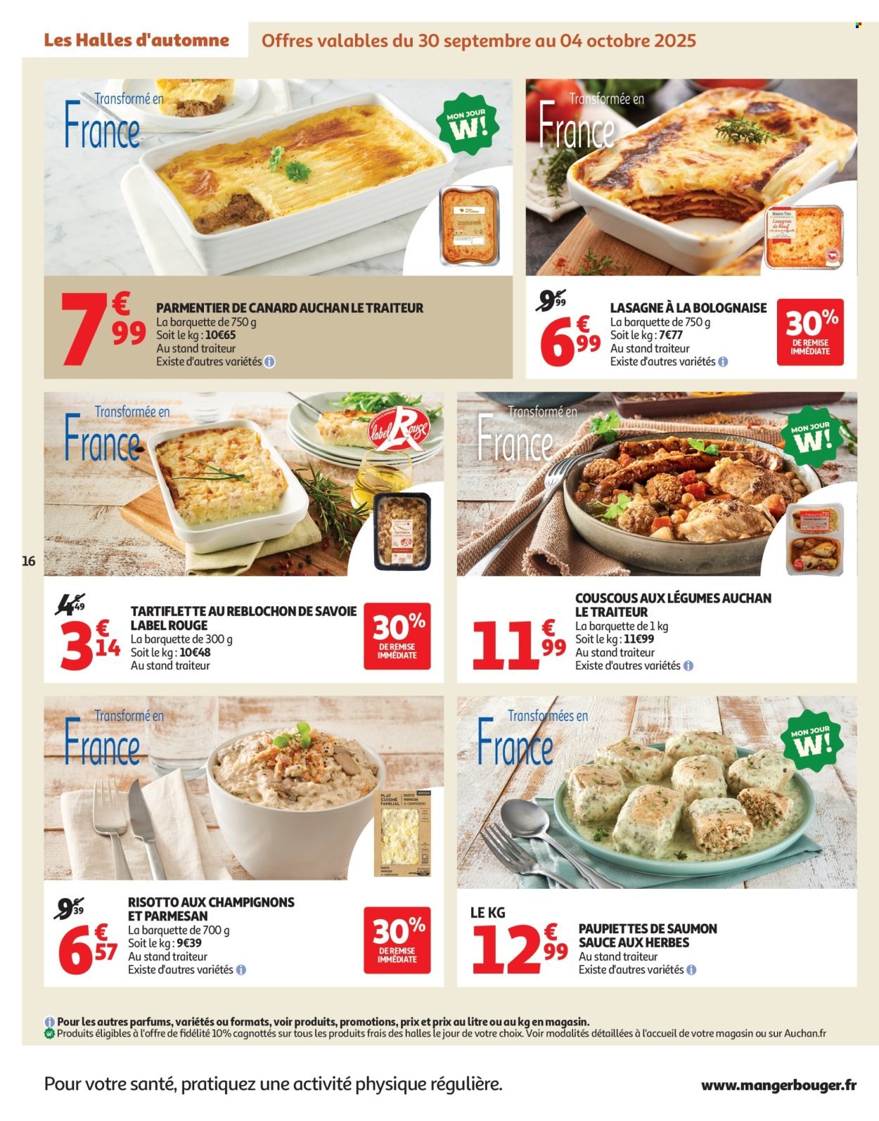 Catalogue AUCHAN - Les Halles d'automne : les prix bas, c'est toujours de saison (2025-09-30 - 2025-10-12)