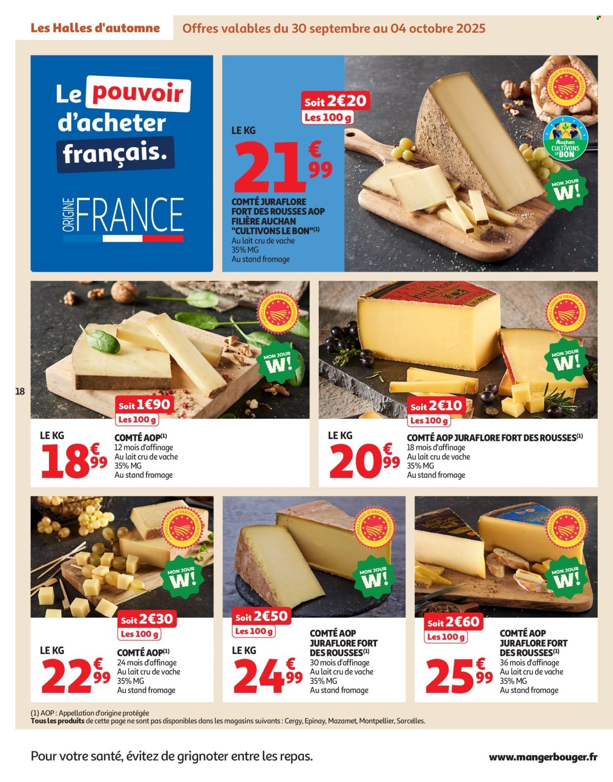 Catalogue AUCHAN - Les Halles d'automne : les prix bas, c'est toujours de saison (2025-09-30 - 2025-10-12)