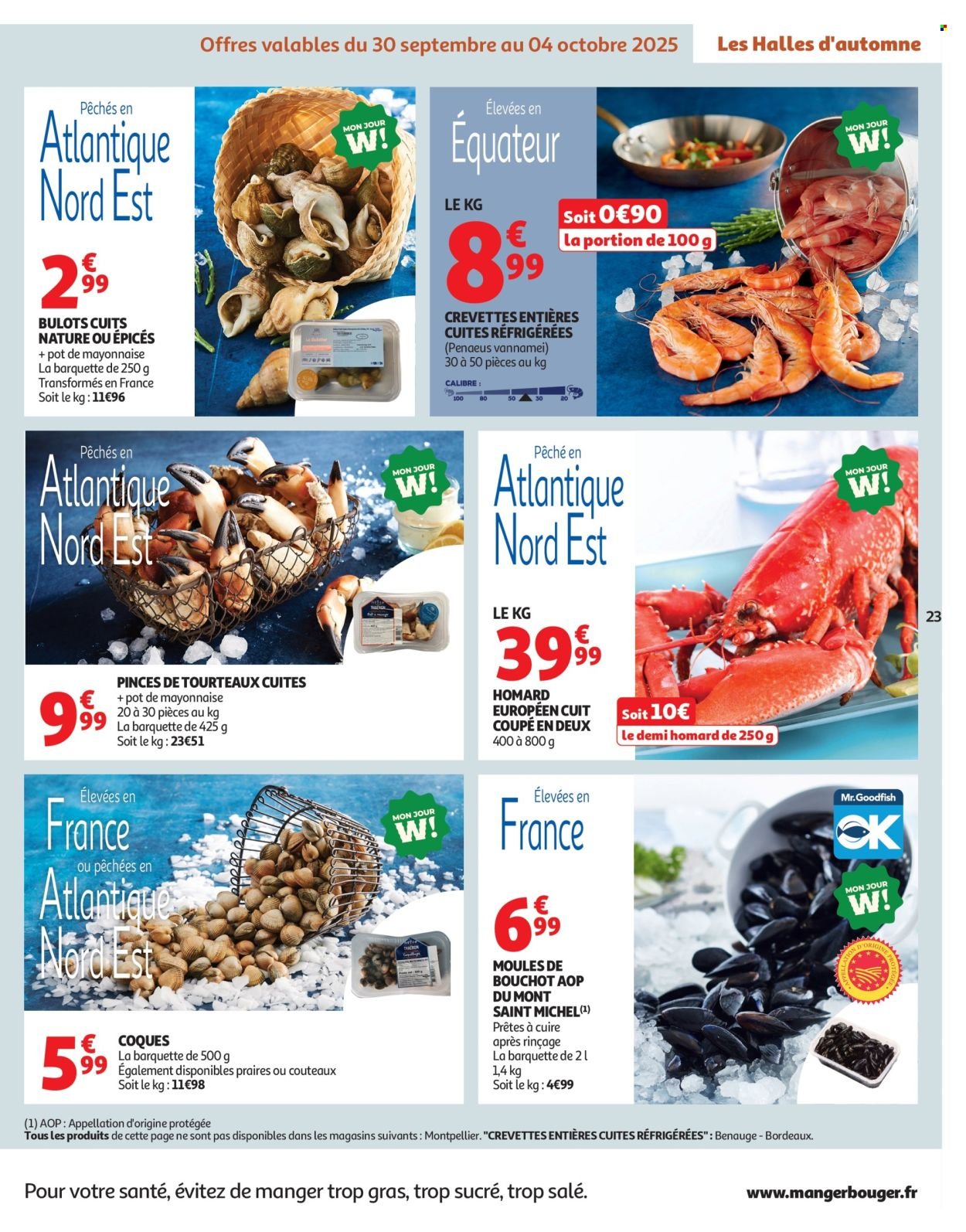 Catalogue AUCHAN - Les Halles d'automne : les prix bas, c'est toujours de saison (2025-09-30 - 2025-10-12)