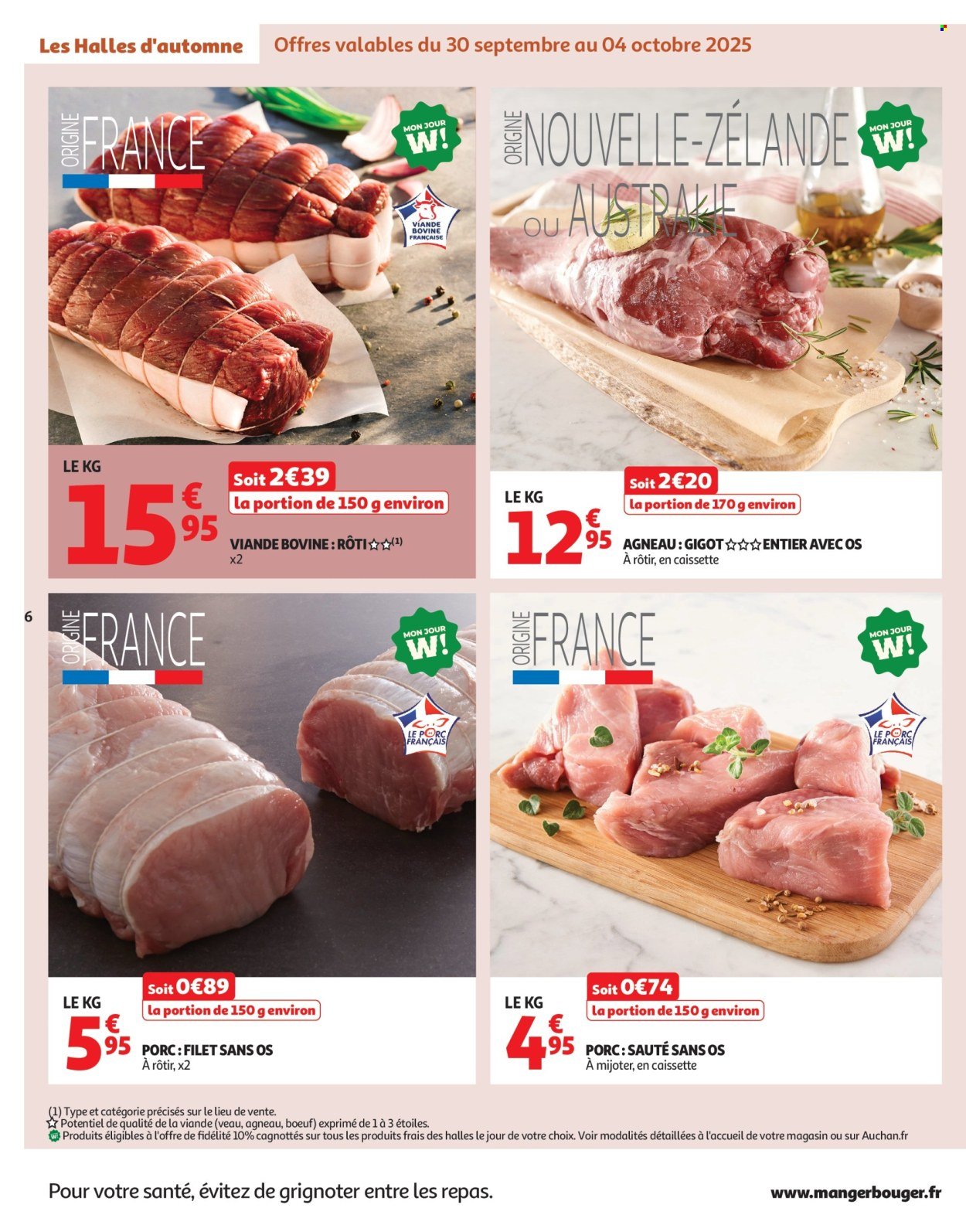 Catalogue AUCHAN - Les Halles d'automne : les prix bas, c'est toujours de saison (2025-09-30 - 2025-10-12)