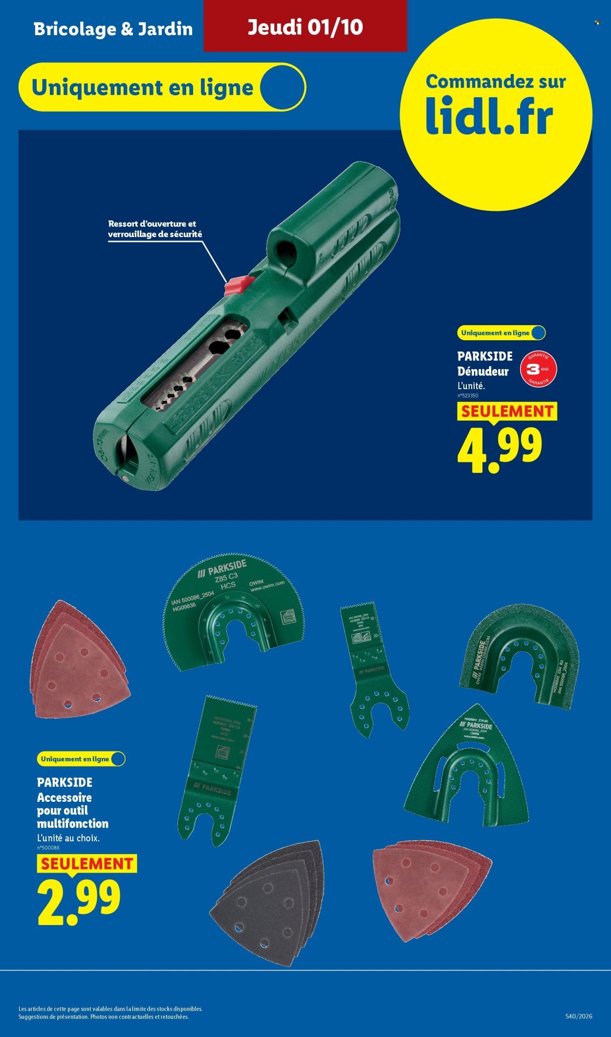 Catalogue LIDL - Les Exclus Web de la semaine