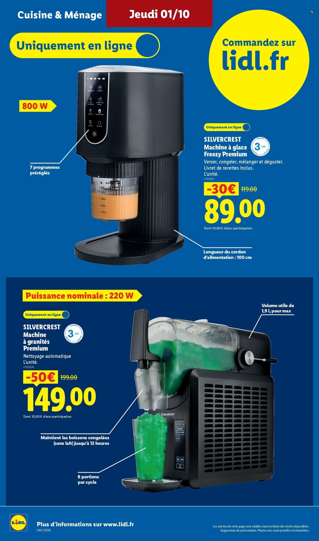 Catalogue LIDL - Les Exclus Web de la semaine