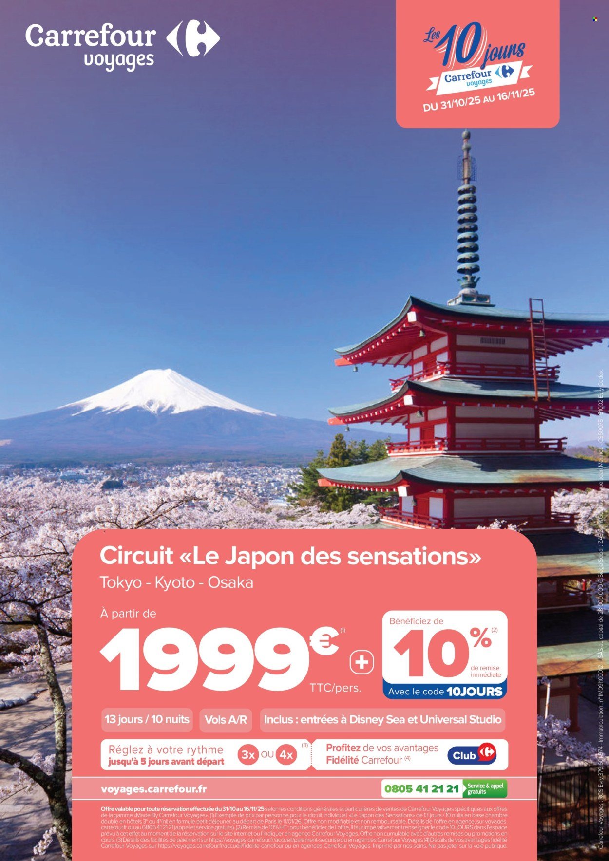 Catalogue CARREFOUR - LES 10 JOURS CARREFOUR VOYAGES