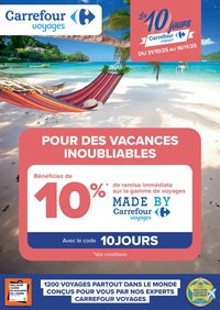 Catalogue CARREFOUR - LES 10 JOURS CARREFOUR VOYAGES