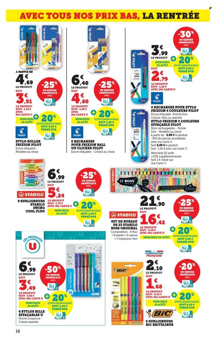 Catalogue HYPER U - Les prix bas Spécial Rentrée (2025-08-12 - 2025-09-07)