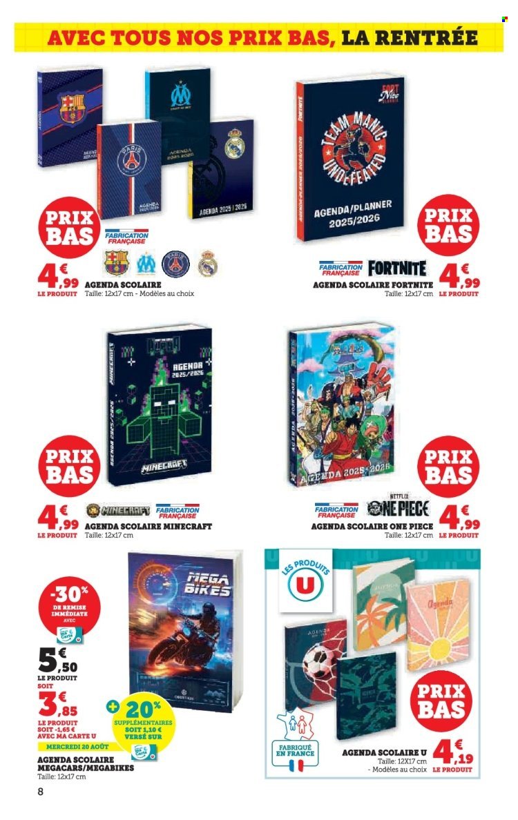 Catalogue HYPER U - Les prix bas Spécial Rentrée (2025-08-12 - 2025-09-07)