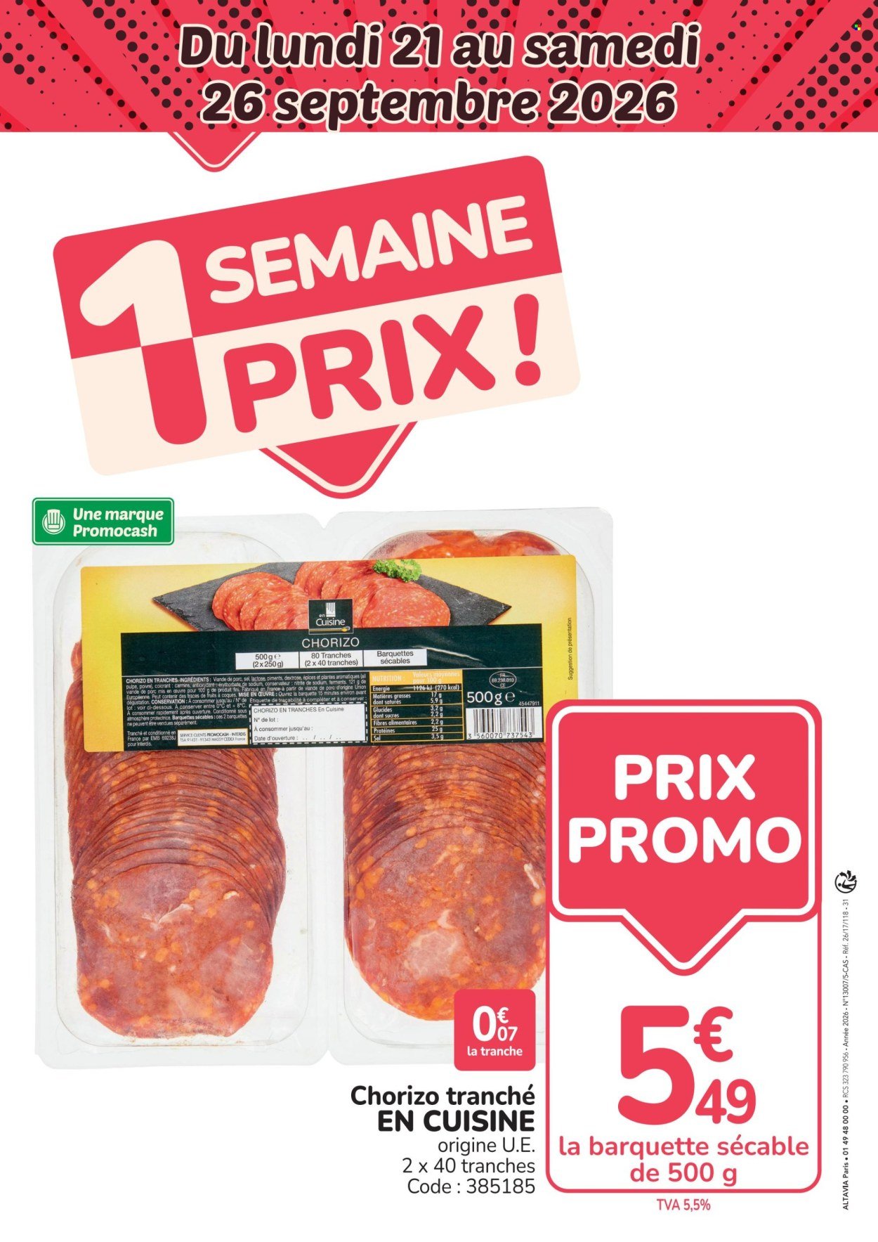 Catalogue PROMOCASH - 1 semaine prix