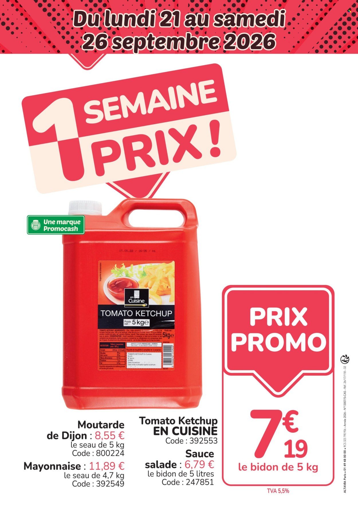 Catalogue PROMOCASH - 1 semaine prix