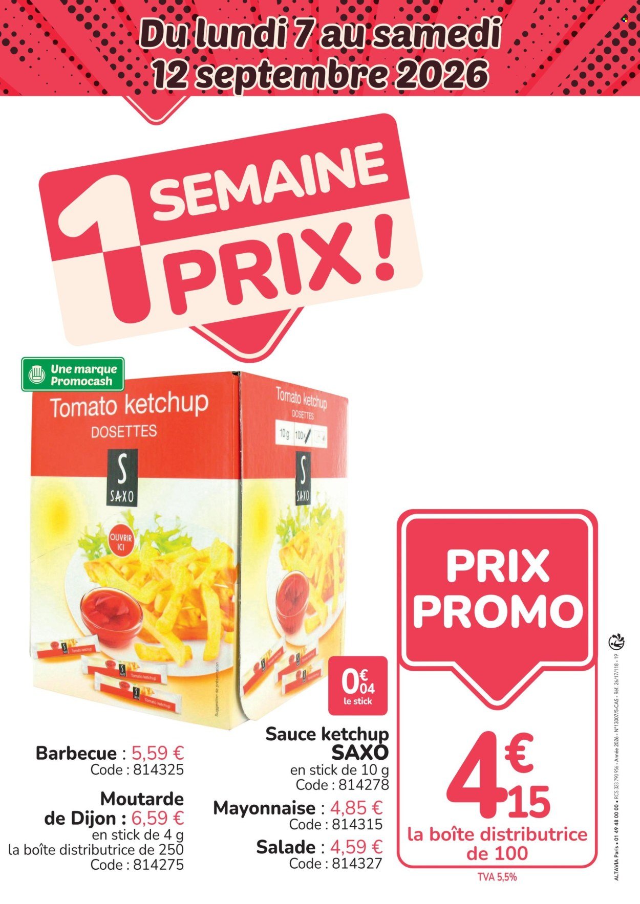 Catalogue PROMOCASH - 1 semaine prix