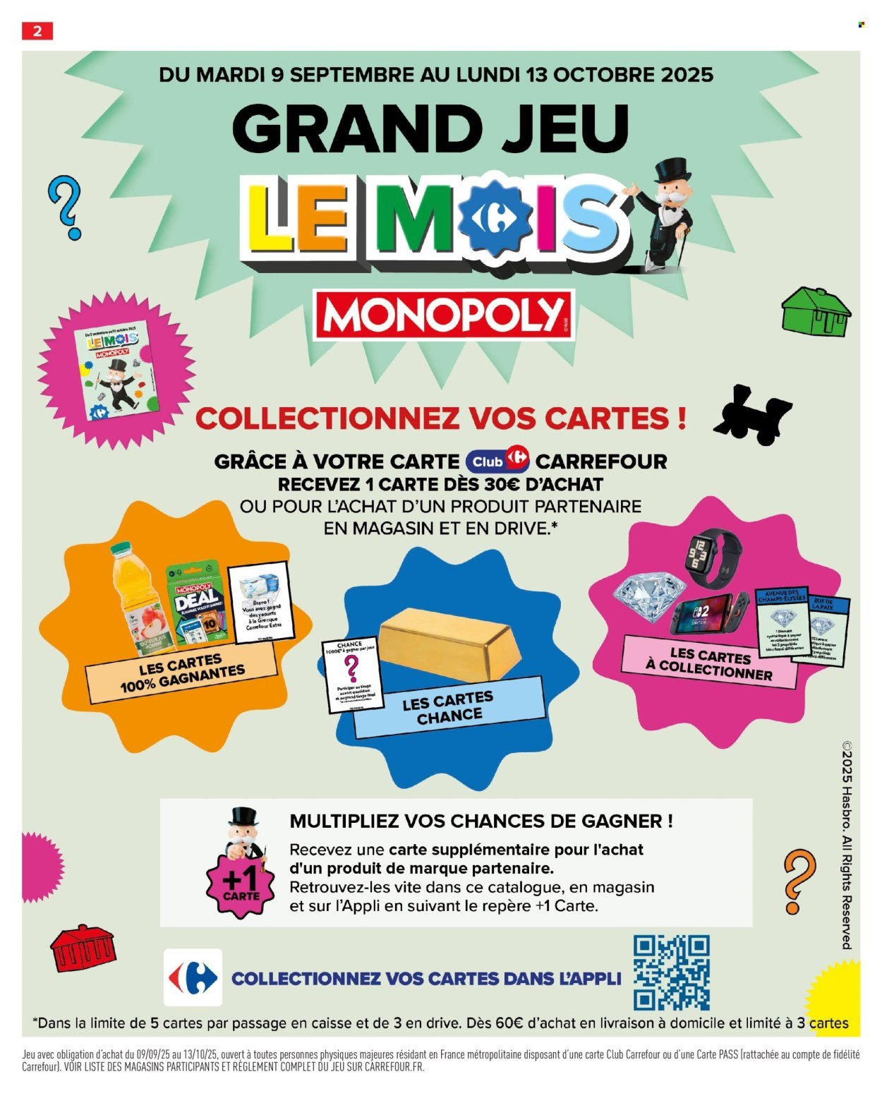 Catalogue CARREFOUR MARKET - LE MOIS MONOPOLY, 70% D'ÉCONOMIES (2025-09-09 - 2025-09-21)