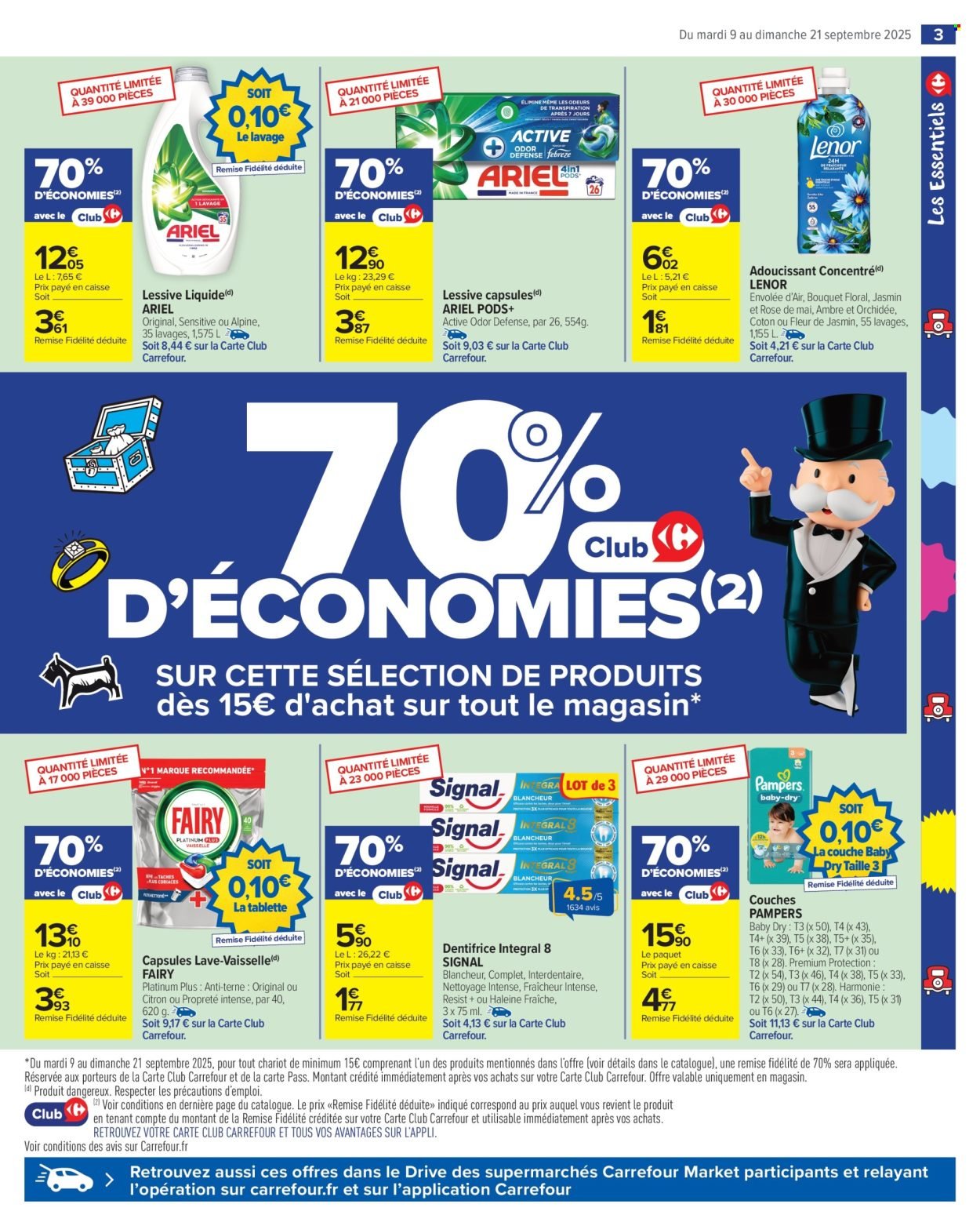 Catalogue CARREFOUR MARKET - LE MOIS MONOPOLY, 70% D'ÉCONOMIES (2025-09-09 - 2025-09-21)