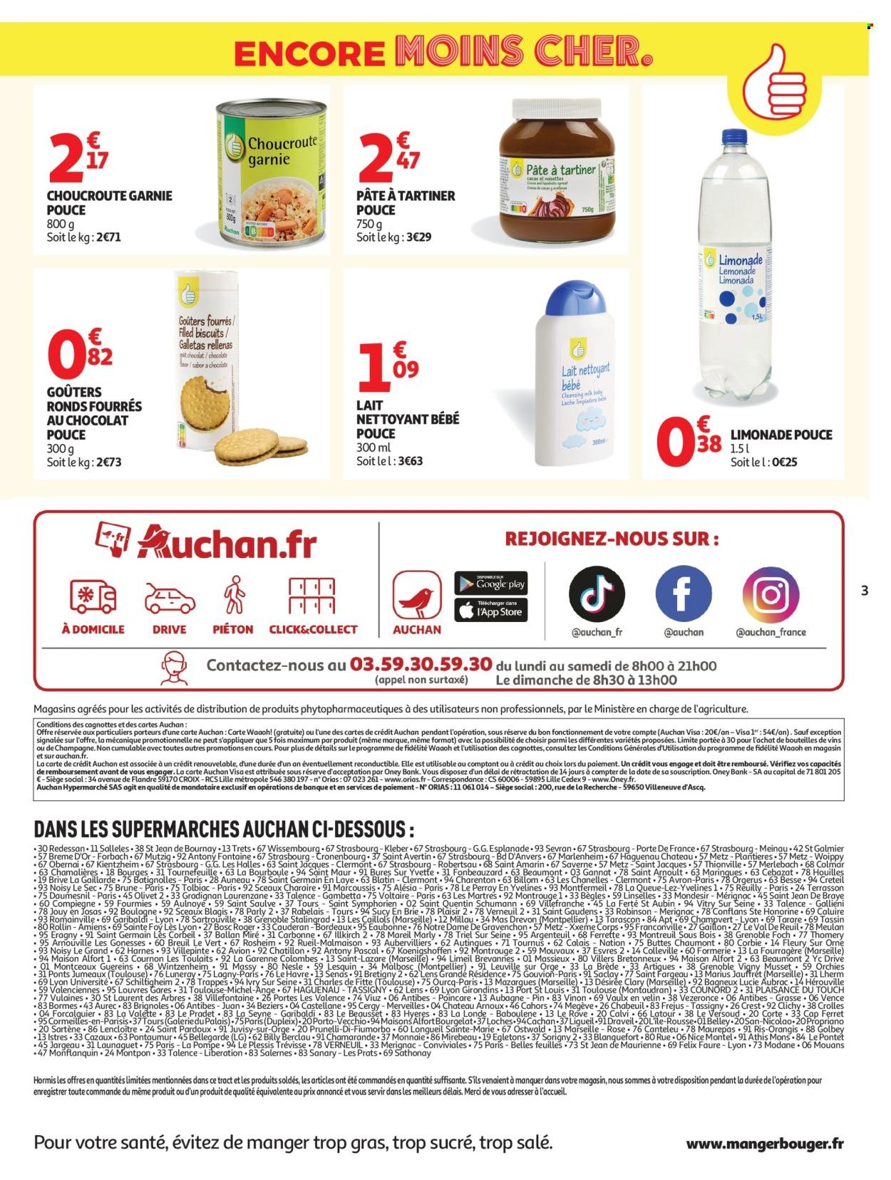Catalogue AUCHAN - Marque Pouce supers