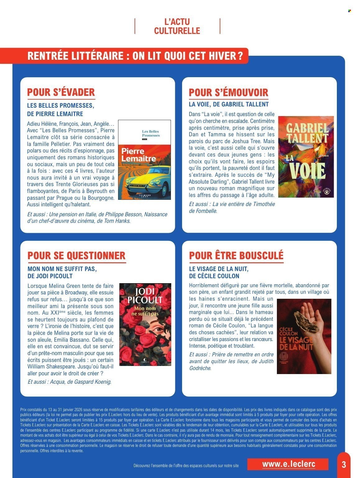 Catalogue E.LECLERC - SELECTION HIVER (2026-01-13 - 2026-01-31)