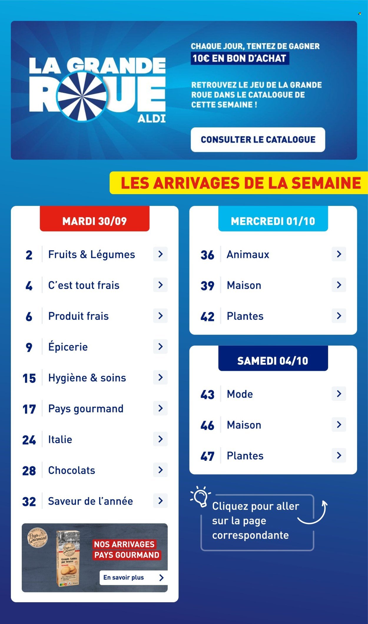 Catalogue ALDI - Nos arrivages pays gourmand (2025-09-30 - 2025-10-06)