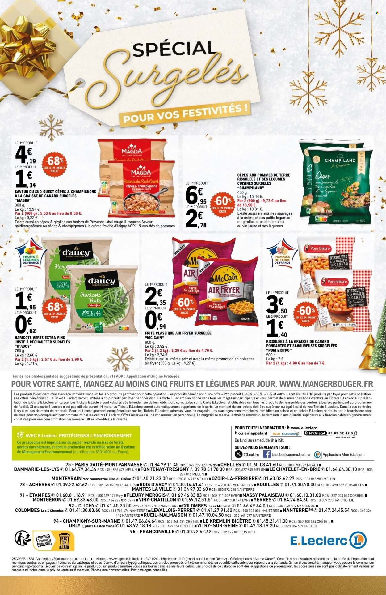 Catalogue E.LECLERC - SURGELES FESTIFS